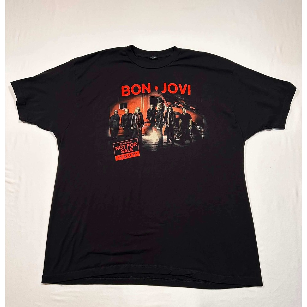 Bon Jovi 2017 This House Is Not For Sale Tour T-Shirt Black Mens XXL Concert Tee